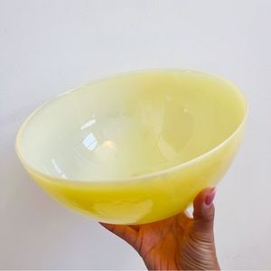 Murano Yellow Glass Decorative Bowl Art Glass Italy